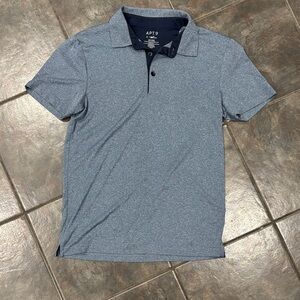 Apt. 9 Men's Heathered Blue Polo Shirt
